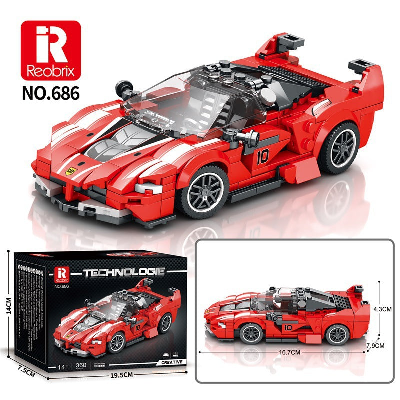Reobrix Car Building Blocks Sports Car