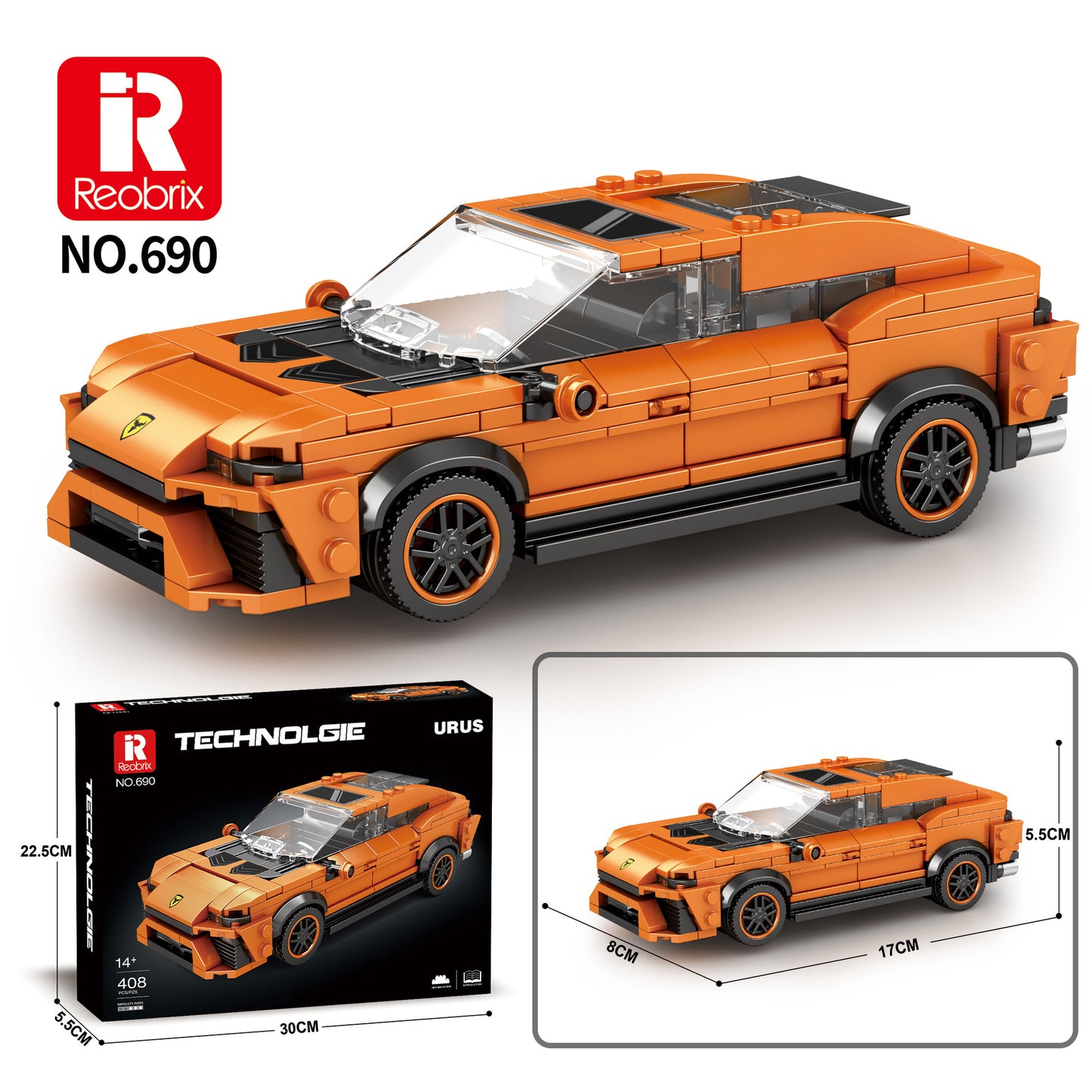 Reobrix Car Building Blocks Sports Car