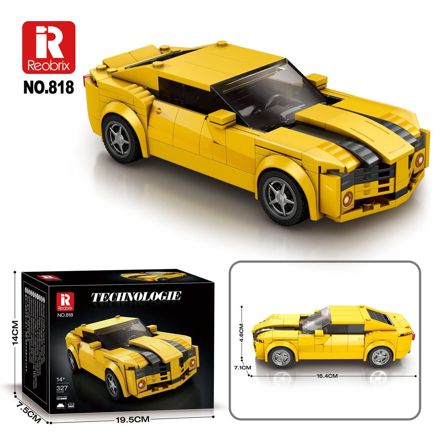 Reobrix Car Building Blocks Sports Car