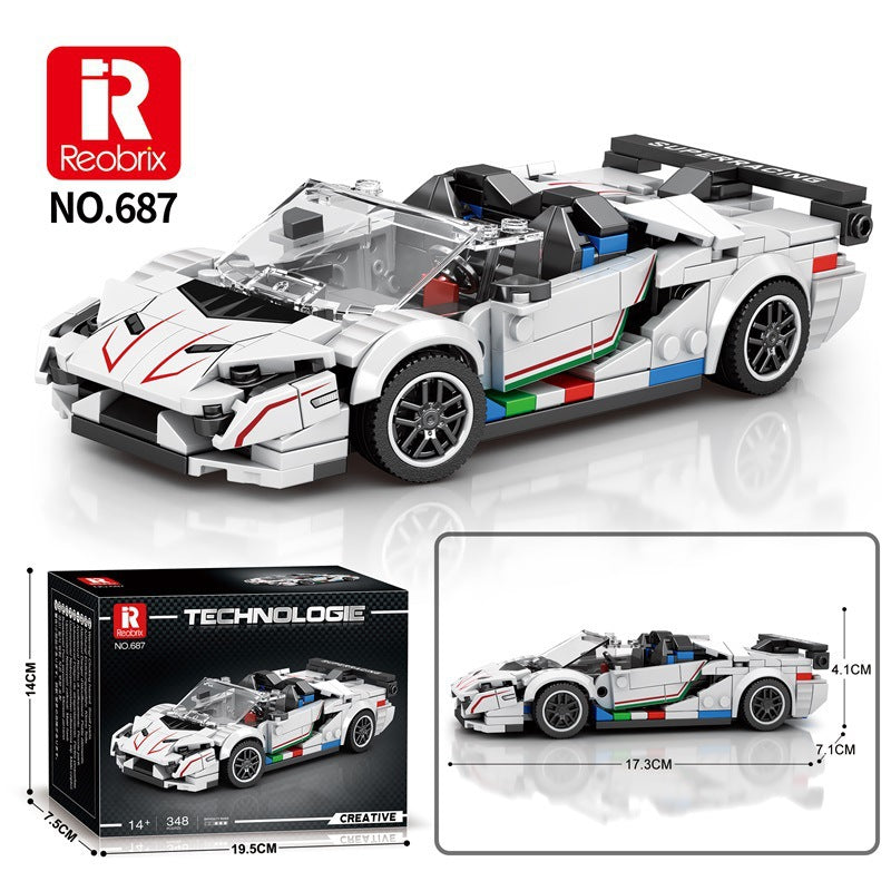 Reobrix Car Building Blocks Sports Car